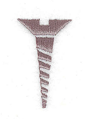 Embroidery Design: Screw 0.81w X 1.44h