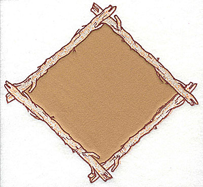 Embroidery Design: Birch frame  8.00w X 7.44h