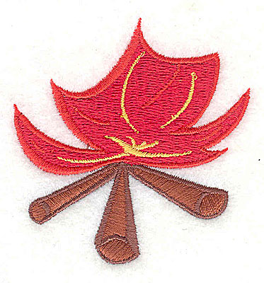 Embroidery Design: Campfire 2.38w X 2.44h