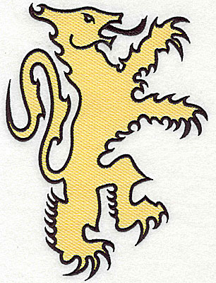 Embroidery Design: Lion symbol  5.88w X 8.00h