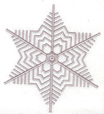 Embroidery Design: Snowflake 3.44w X 3.94h