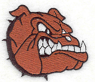 Embroidery Design: Bulldog 2.44w X 2.13h