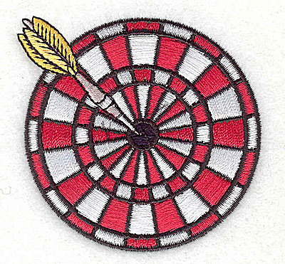 Embroidery Design: Dart board 2.69w X 2.62h