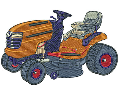 Embroidery Design: Lawnmower Diagram Lg 4.77w X 3.08h