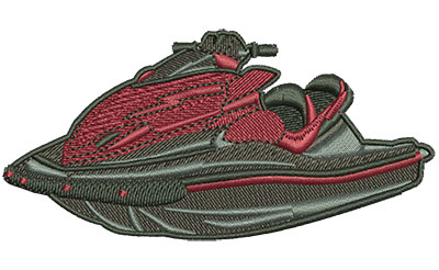 Embroidery Design: Ride On Jet Ski Lg 3.99w X 1.94h