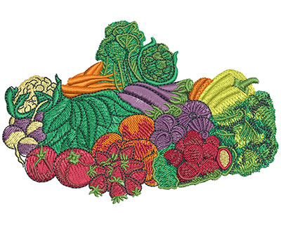 Embroidery Design: Farmers Market Lg 4.51w X 2.99h