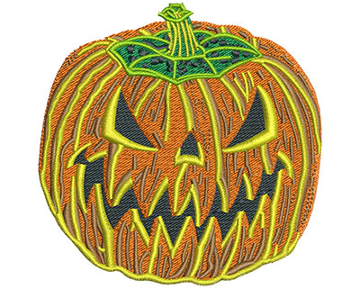 Embroidery Design: Jack O Lantern Lg 3.52w X 3.53h