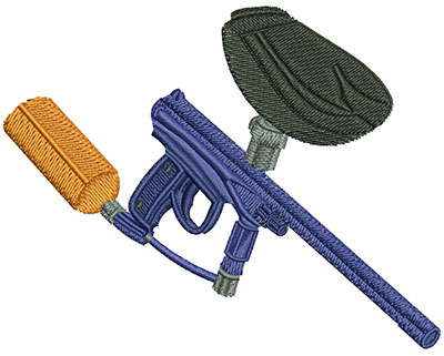 Embroidery Design: Paintball Gun Lg 4.00w X 3.15h