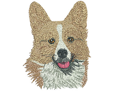 Embroidery Design: Welsh Corgi Lg 3.41w X 4.49h