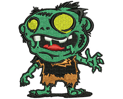 Embroidery Design: Zombie Cartoon 2.69w X 3.04h