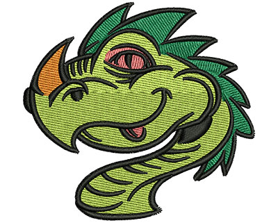 Embroidery Design: Dragon Head 3.01w X 2.84h