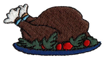 Embroidery Design: Thanksgiving Turkey1.93" x 1.04"