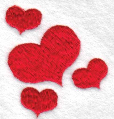 Embroidery Design: Hearts2.07" x 2.45"