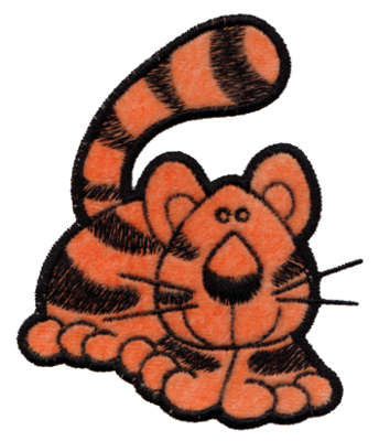 Embroidery Design: Tiger Applique3.17" x 3.77"