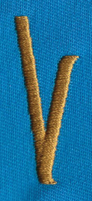 Embroidery Design: PM Right V0.65" x 1.62"