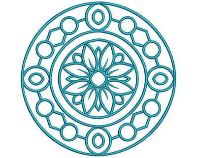 Embroidery Design: Mandalas Vol 2 Design 2 7.71w X 7.70h