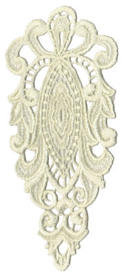 Embroidery Design: Vintage Lace - 033.10" x 6.98"