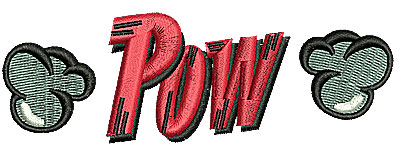 Embroidery Design: Pow 4.31w X 1.44h