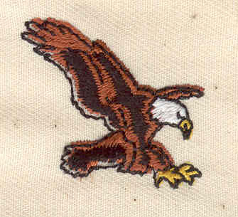 Embroidery Design: Eagle 1.25w X 1.12h