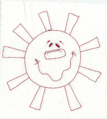 Embroidery Design: Snickerdoodle Sun (large)5.67" x 5.61"