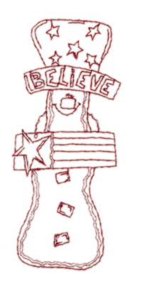 Embroidery Design: Snickerdoodle Believe1.62" x 3.85"