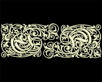 Embroidery Design: Fancy Elements 1 Design 1 6.90w X 2.41h