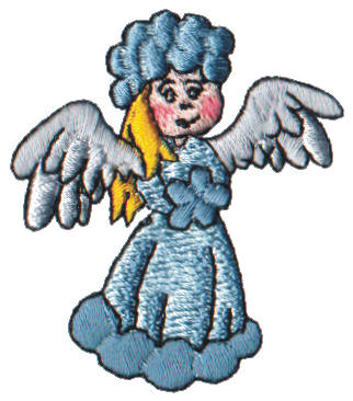 Embroidery Design: Snow Globe Angel2.32" x 1.99"