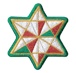 star ornament embroidery design