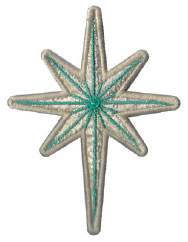 bright star ornament embroidery design