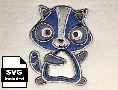 CA racoon svg