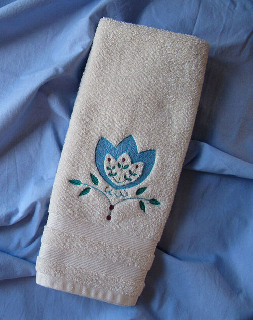 Embroidered hand towel