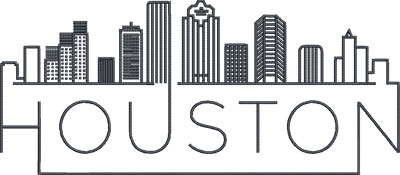 houston city skylines embroidery design