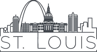 st. louis city skyline embroidery design