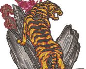 japanese tiger embroidery design