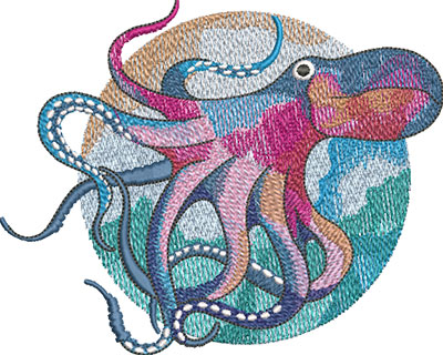 octopus embroidery design