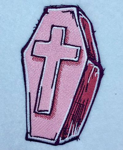 casket embroidery design