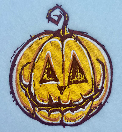 pumpkin embroidery design