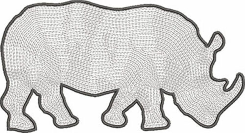 Rhino embroidery design