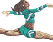 cheer grand jete embroidery design