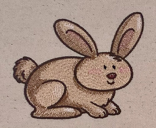 easter bunny embroidery design