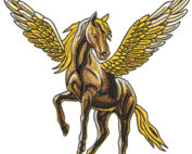 pegasus embroidery design