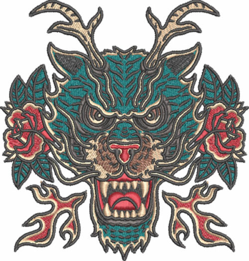 traditional tattoos embroidery design