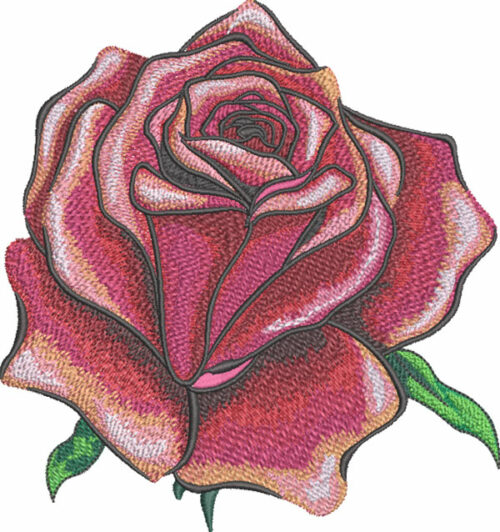 rose embroidery design