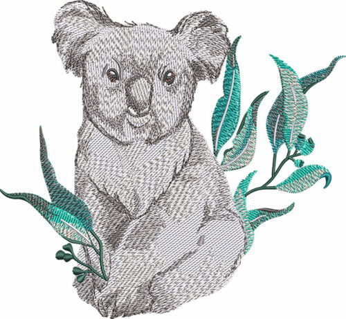 koala embroidery design