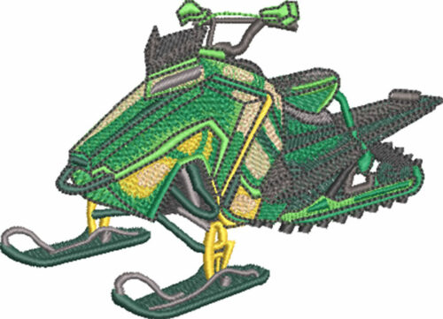 snowmobile embroidery design