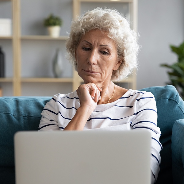 lady thinking learning