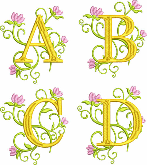 FloralLetterMonogram120mm_1