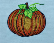 Autumn pumpkin embroidery design