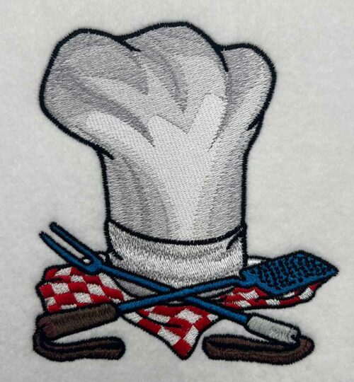 Chef Hat embroidery design