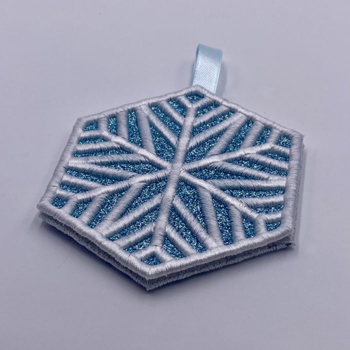 puff stuff snowflake ornament